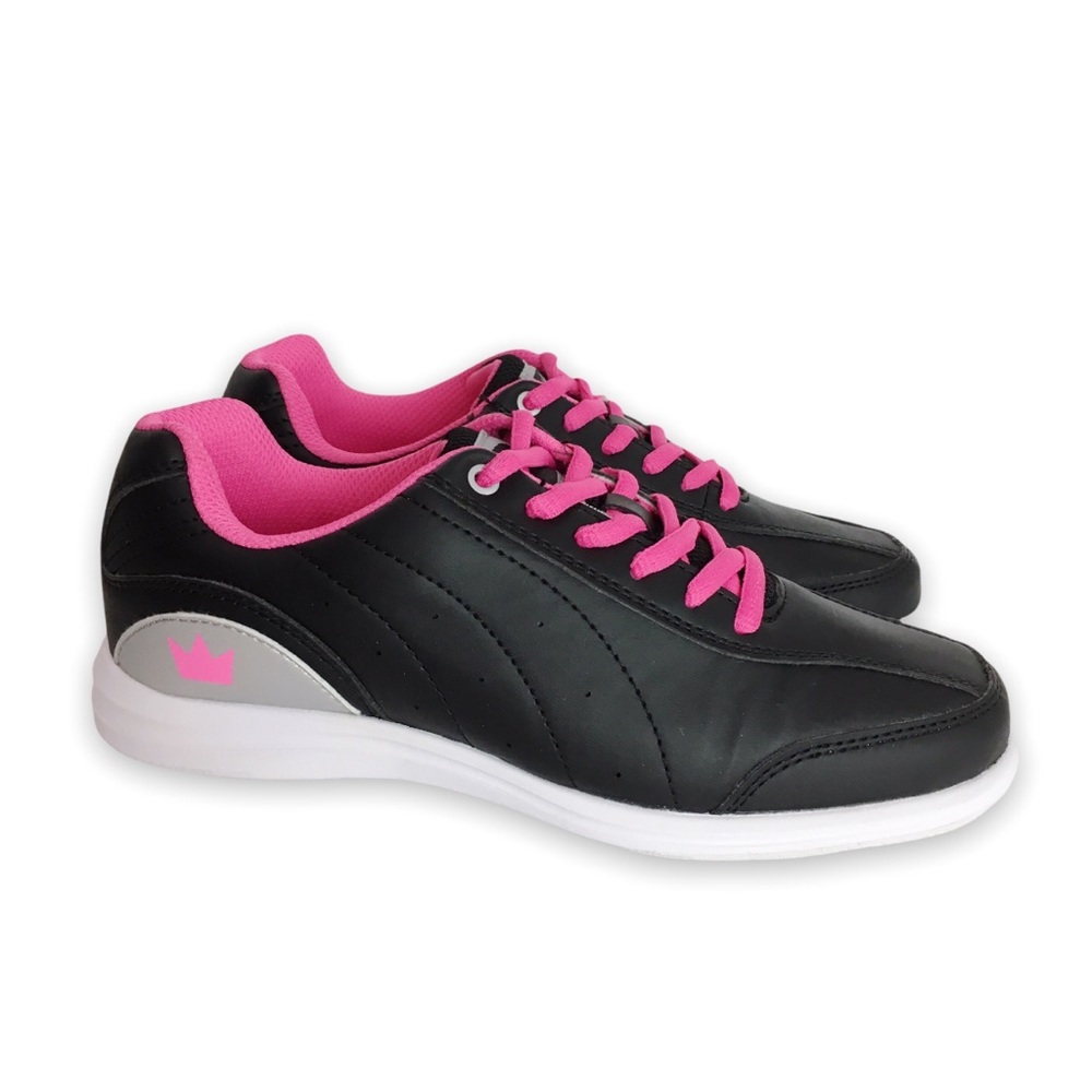 Brunswick Women's Black & Pink Mystic Bowling Shoes Size 5.5